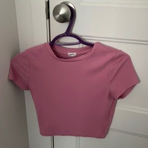 PINK GARAGE CROP TOP